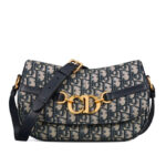 Christian Dior Small CD Besace Bag Dark Blue